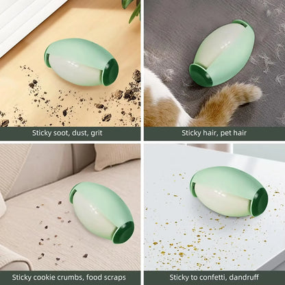 Washable and Reusable Gel Lint Roller - Portable Mini Pet Hair Remover for Clothes and Fuzz - Travel-Friendly Sticky Fur Removal Tool