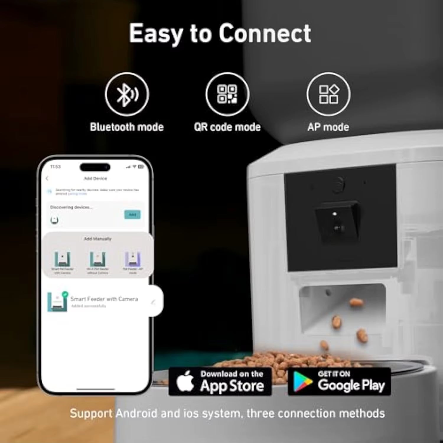 8L Smart Automatic Cat Feeders with 1080P HD Camera 5G Wifi Pet Feeder Tuya APP Control Automatic Cat Dog Food Dispenser