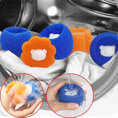 Laundry Balls Pet Hair Collector for Washing Machine Reusable Laundry Lint Catcher Removes Lint from Clothes Pet Cat Accessories