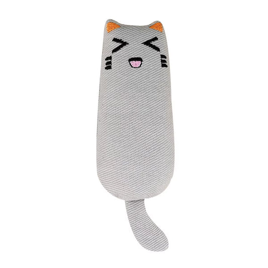 Funny Interactive Crazy Cat Toy Pet Kitten Chewing Teeth Grinding Catnip Toys Claws Thumb Bite Cat Mint Game Playing Pillow