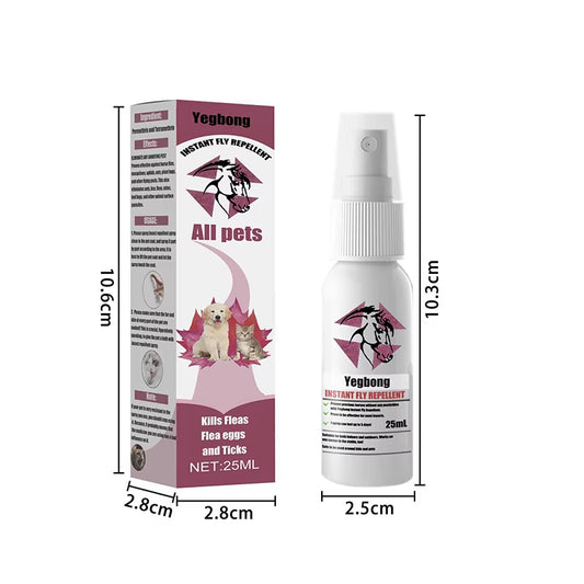 Flea and Tick Control against Fleas for Cats Antiparasitic Dogs Pet Itching Stop Fighting Insecticicid anti Spray Health Care
