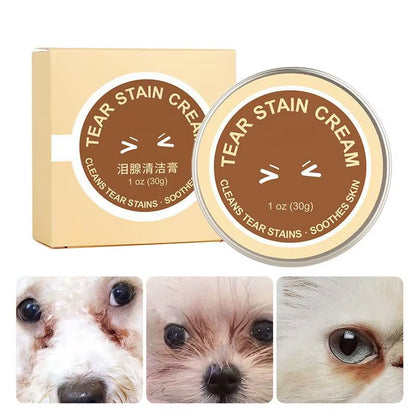 30G Pet Tear Scar Cream Dog Eye Stain Remover Eyes Wipe Cream for Dogs and Cats Eye Care Gently Cleanses Pet Accessories