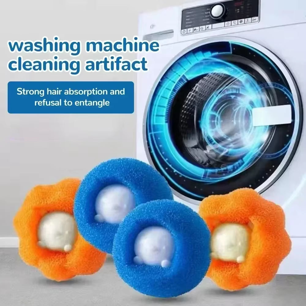 Laundry Balls Pet Hair Collector for Washing Machine Reusable Laundry Lint Catcher Removes Lint from Clothes Pet Cat Accessories